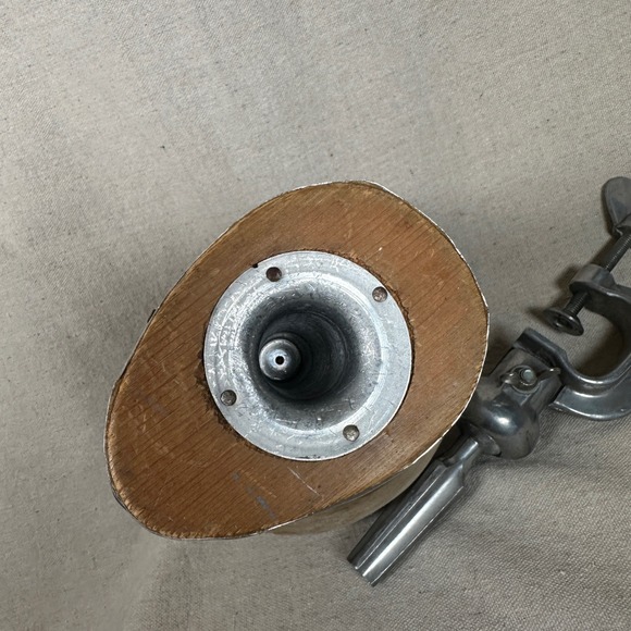 Vintage Canvas Wig Head Mannequin Hat Block with Metal Table Clamp Millinery - Picture 8 of 8